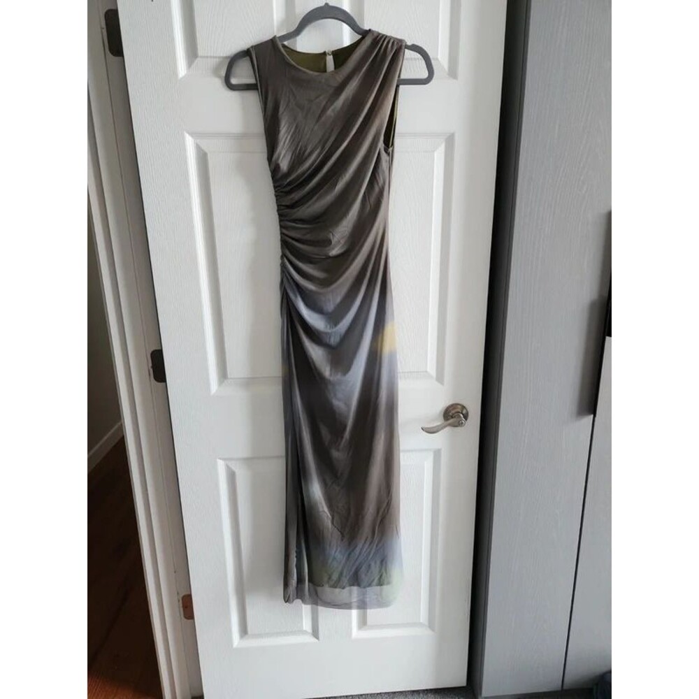 NWOT Commence Green and blue dye dress
